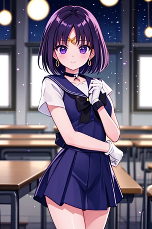 a 6-year-old Japanese girl,  ,  Generate a high-quality image of a 6-year-old Japanese schoolgirl in a classroom setting o...