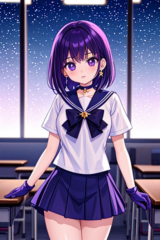 a 6-year-old Japanese girl,  ,  Generate a high-quality image of a 6-year-old Japanese schoolgirl in a classroom setting o...