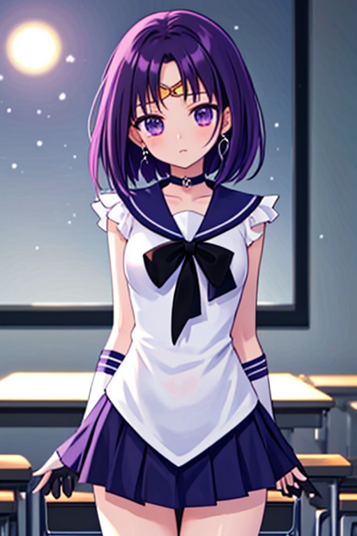 a 6-year-old Japanese girl,  ,  Generate a high-quality image of a 6-year-old Japanese schoolgirl in a classroom setting o...