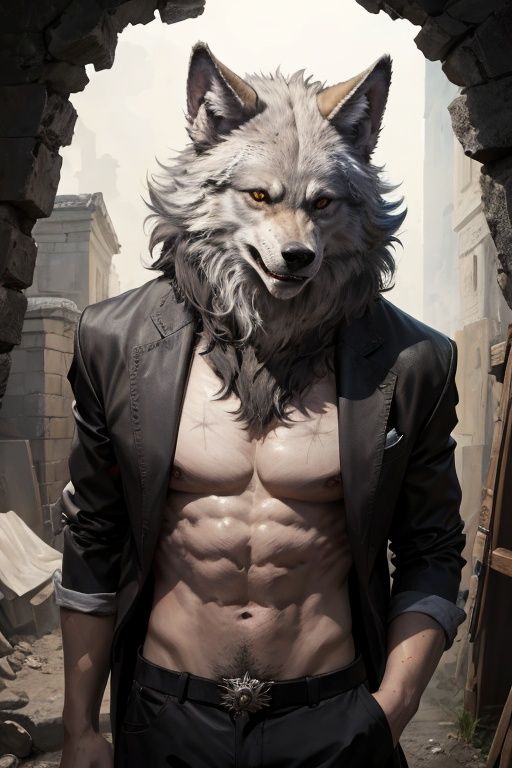 absurdres,absurdres,realistic,full_shot,<lora:werewolf:0.5>,werewolf,