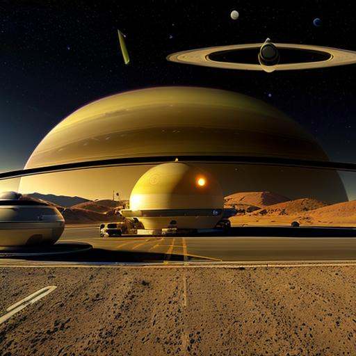 landscape,  starship landed in the desert,  night on Tensor.Art