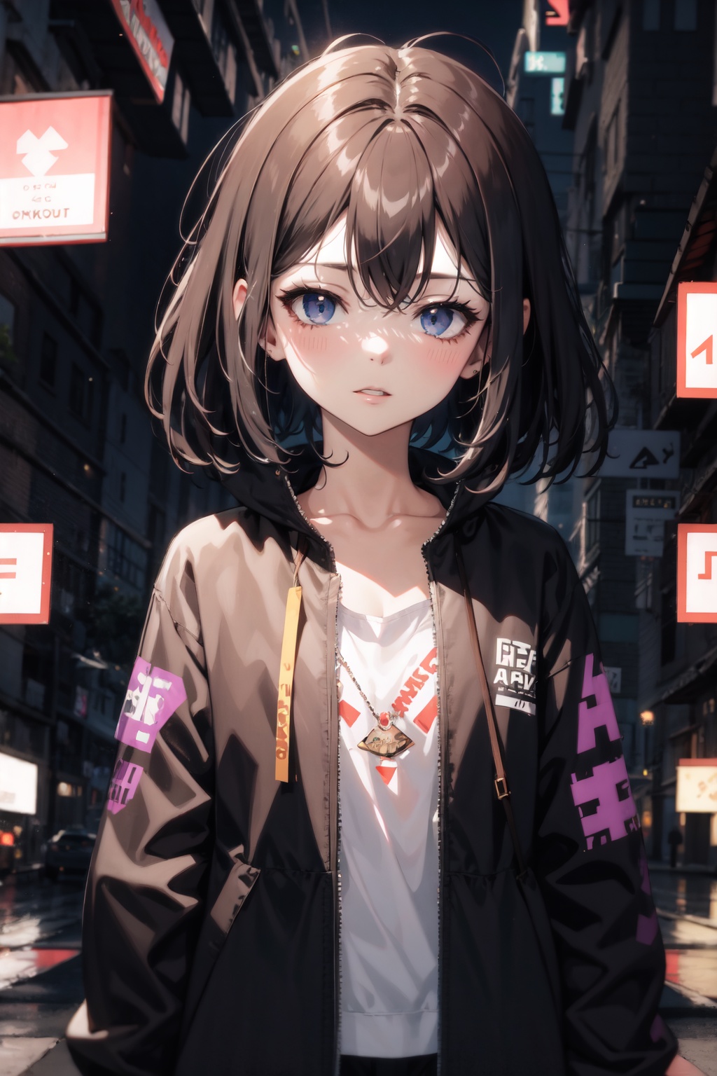 {{cute anime face}}, (best quality), (ultra-detailed) , (best illustration), (extremely delicate and beautiful},{album cover}, album, album description, {error}, {{glitch lump}on face},(glitch art:1.5), {Pixilation on face},Double exposure, {Chromatic Aberration}, Light leaks, Noise and grain, Color degradation, Glitch lettering,design,1 girl, art, abstract art, (flat_chest, short red hair, short wavy hair,floating black jacket, white school uniform, white beret,bowknot over white beret , floating black feathers:0.5), geometry, clear lines, squares, bright, limited palette