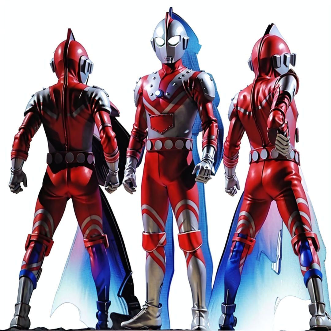 mecha,belt,white bodysuit,white gloves,legwear,gloves,boots,logo,cover,mask,plugsuit,gem,bodysuit,red pattern on body,white tight-fitting,white footwear,helmet,leather suit,ultraman,latex,(masterpiece:1.3), (the best quality:1.2), (super fine illustrations:1.2), (Masterpiece), high quality, high detail, ((white background:1.2)), looking at viewer, (SOLO:1.4), outline, , simple background