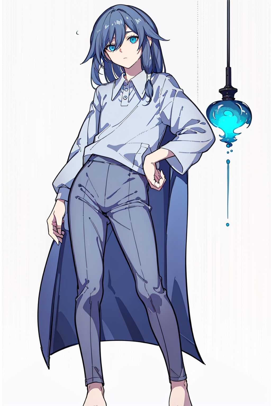  (masterpiece:1.3),(the best quality:1.2),(super fine illustrations:1.2),(Masterpiece),high quality,high detail,(white background:1.2),looking at viewer,(SOLO:1.4),outline,simplebackground,, long hair,short sleeves,white sailor collar,collared shirt,fu hua,hair flaps,jacket,white shirt,blue eyes,hair between eyes,shirt,