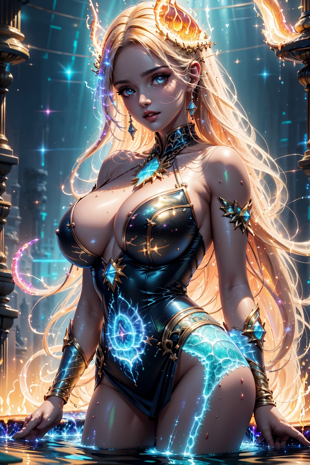 (High quality,  8k,  UHD) 1girl on Tensor.Art