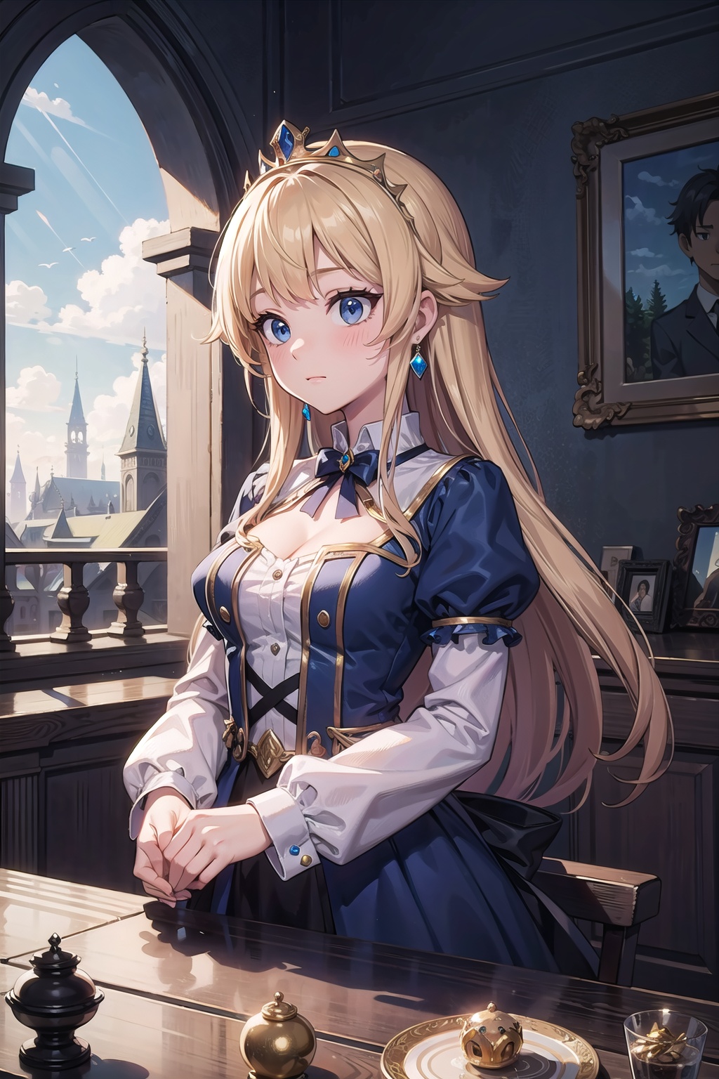 (masterpiece),  1girl,  crown on Tensor.Art