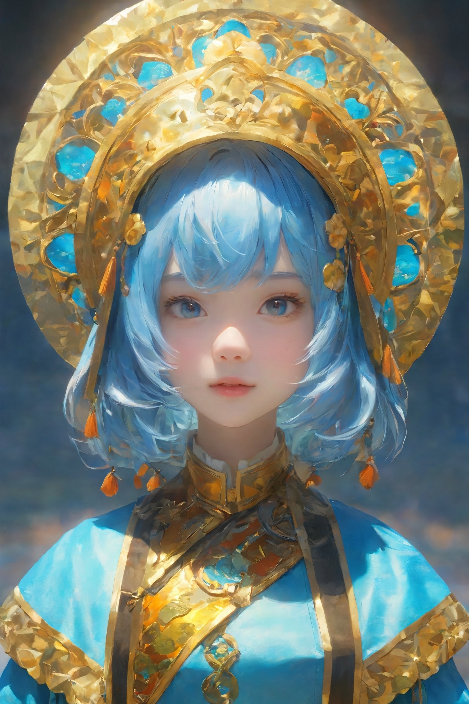AgoonGirl,High detailed, 1girl, masterpiece, best quality, 8K,highres, absurdres:1.2,light blue hair,
