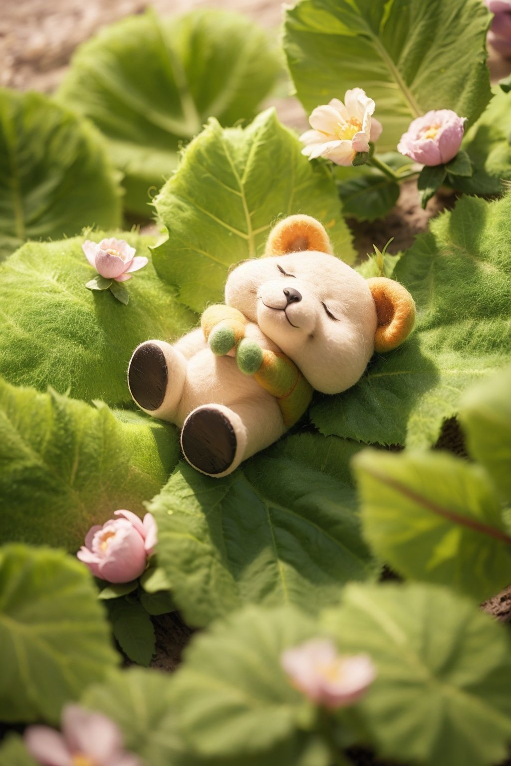 MG keji,best quality,highly detailed,flower,grass,lovely,(solo:1.1),<lora:yangmaozhan_20231007230852-000014:0.8>,wool felt texture,<lora:动物模型丨柯基MG_CORGI_V1.1:0.5>,