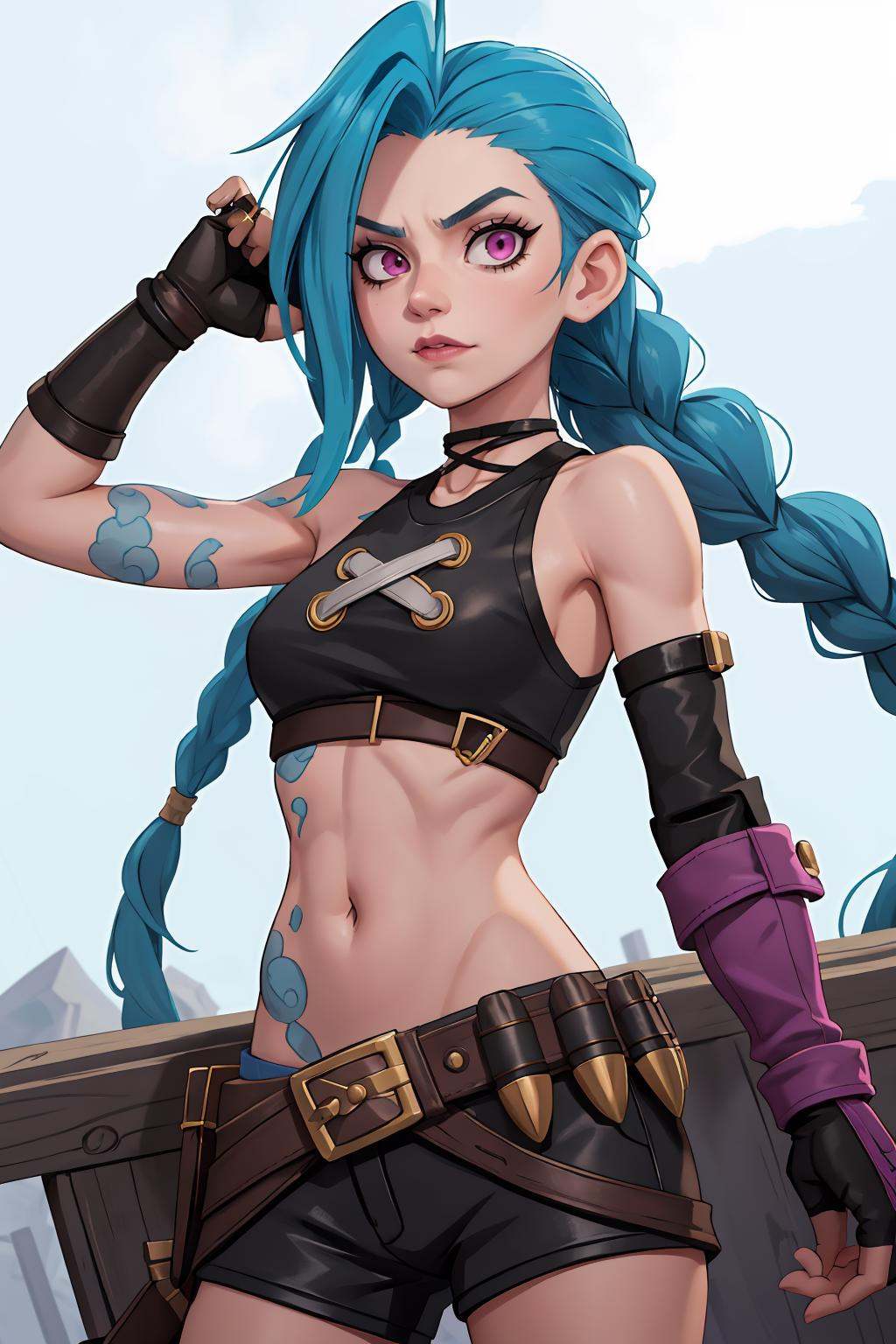 JinxLol,  mature female,  1girl on Tensor.Art