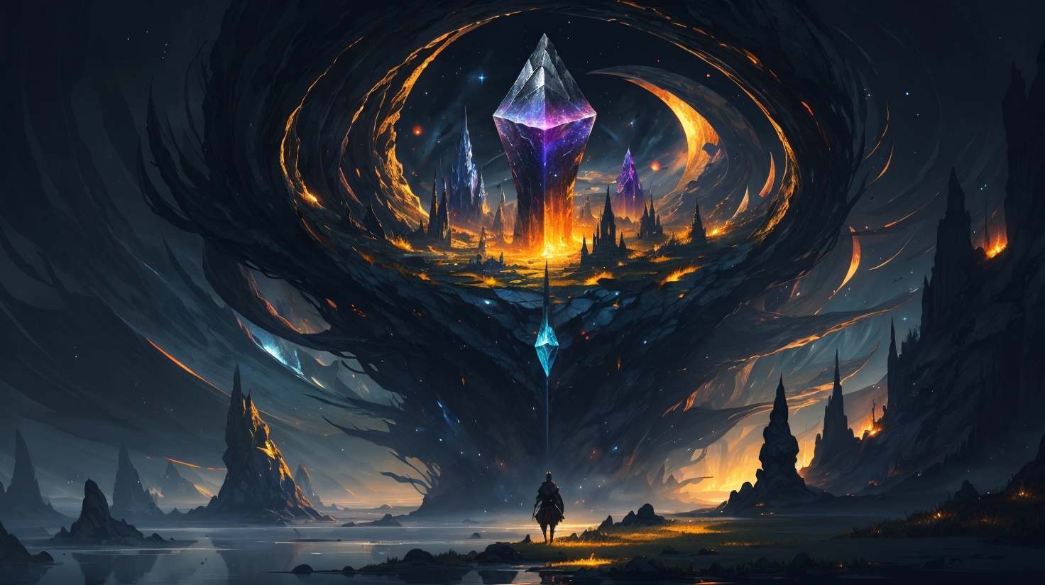best quality,  fantasy,  extremely detailed illustration of a cosmic deity on Tensor.Art