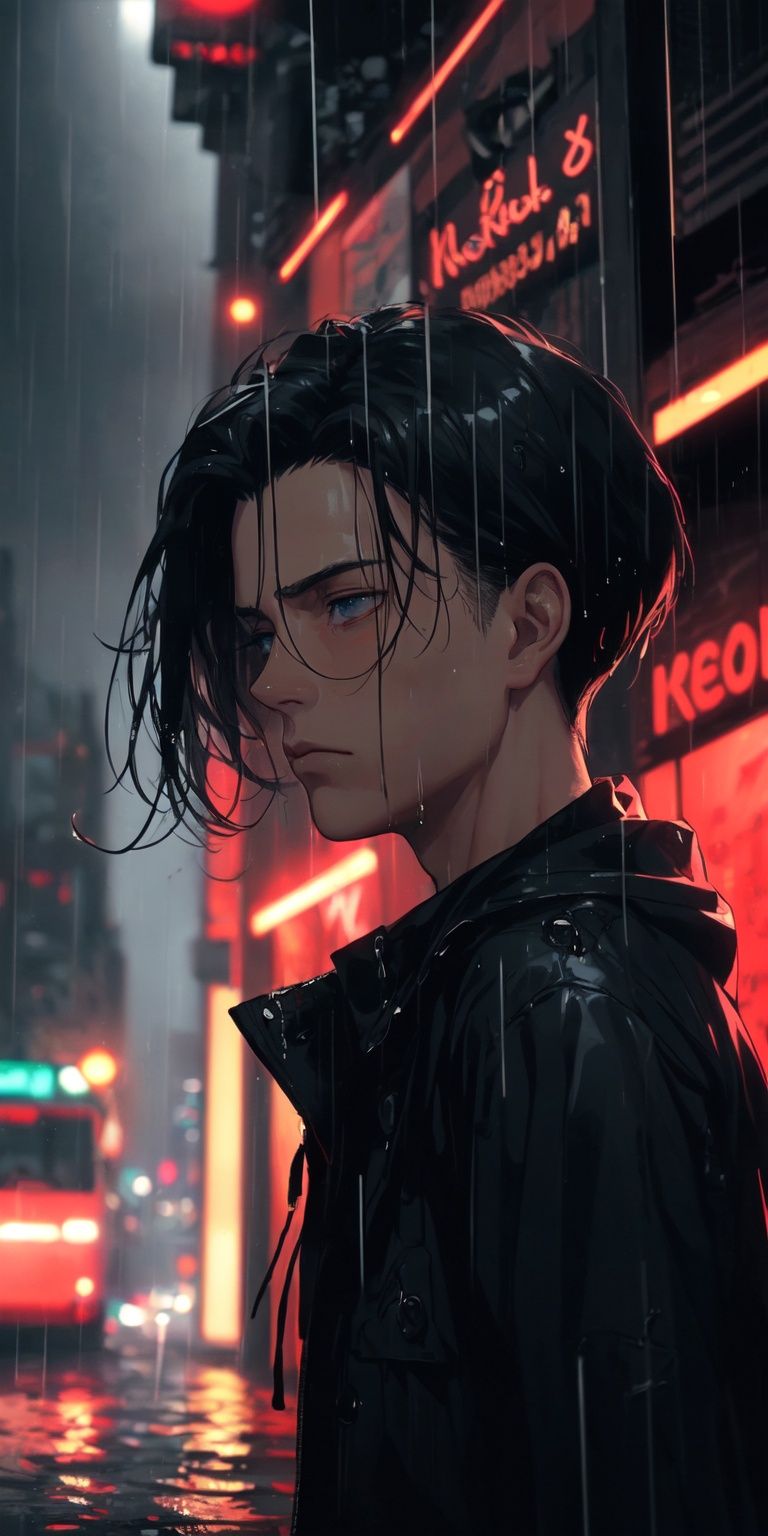 (neon lights,  red light),  night on Tensor.Art