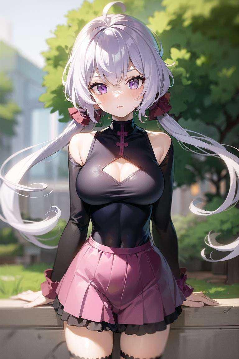 1girl,  white hair,  light purple hair on Tensor.Art