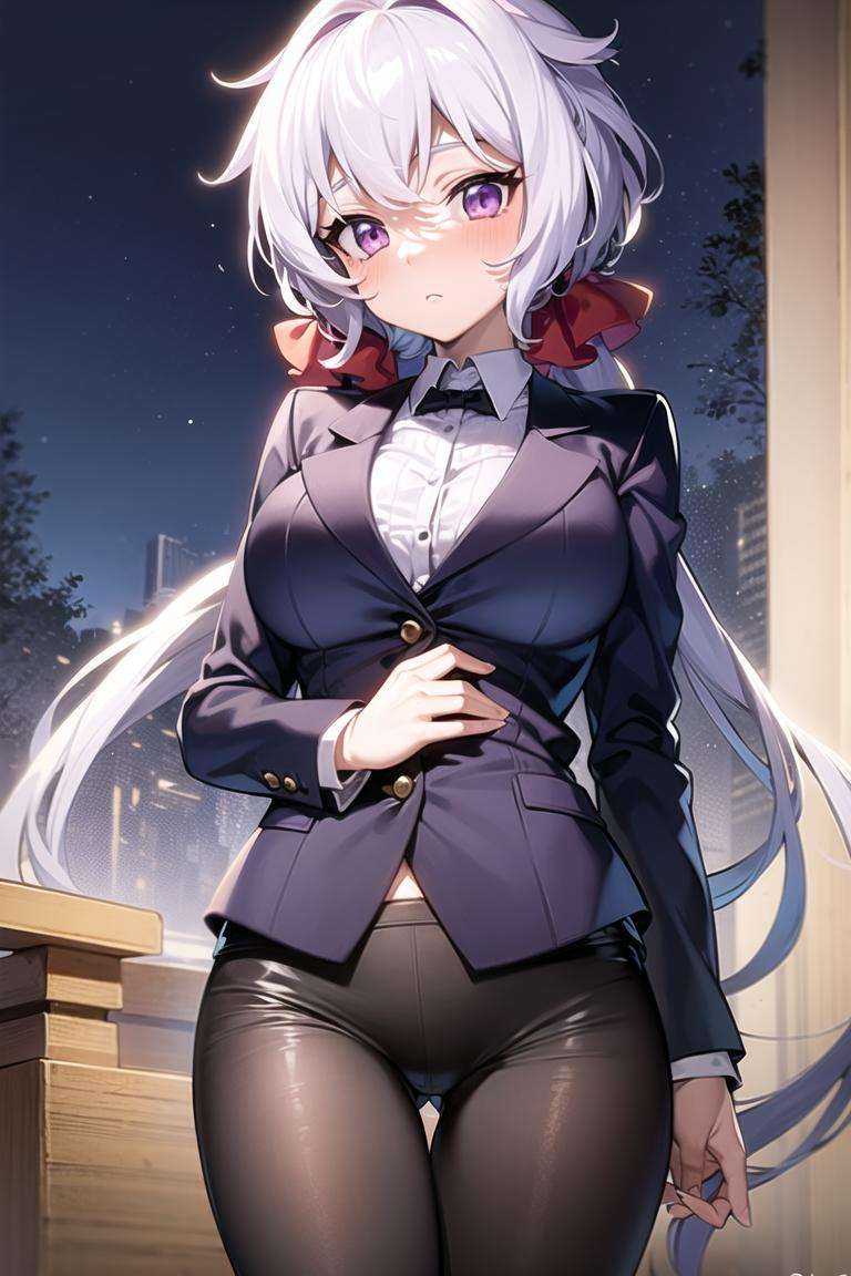 1girl,  white hair,  light purple hair on Tensor.Art
