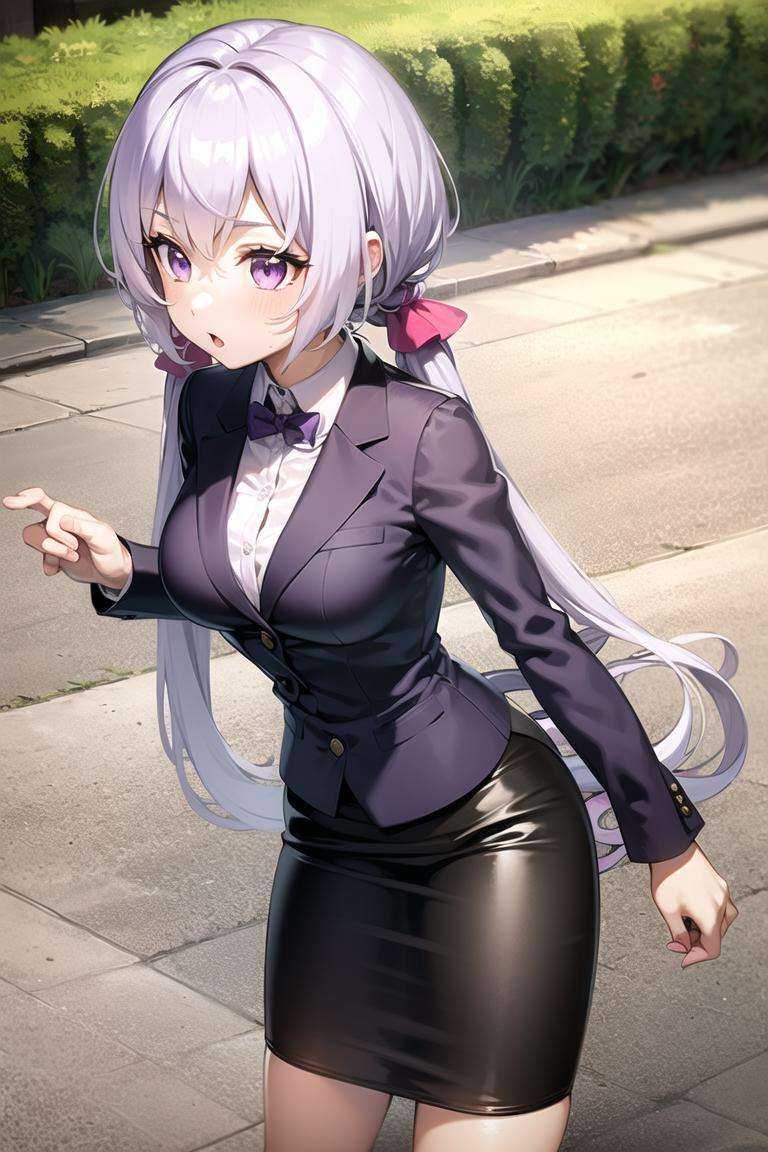 1girl,  white hair,  light purple hair on Tensor.Art