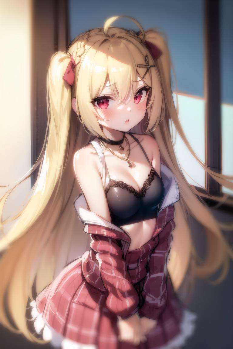 1girl,  blonde hair,  two side up on Tensor.Art