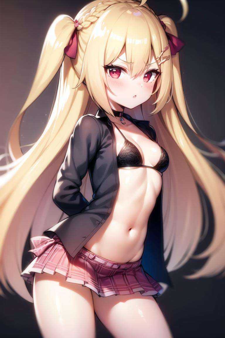 1girl,  blonde hair,  two side up on Tensor.Art