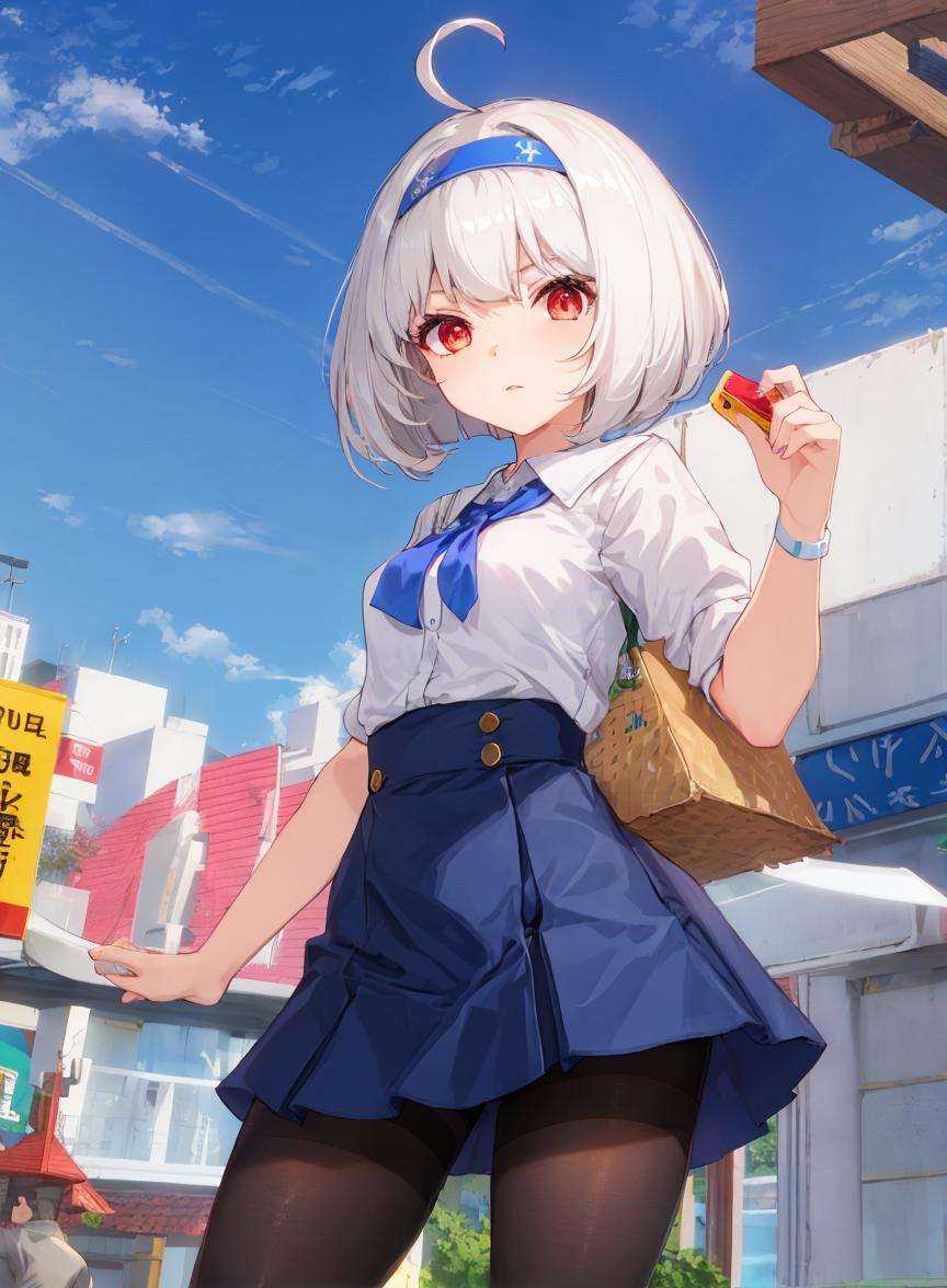 1girl,  ahoge,  android on Tensor.Art