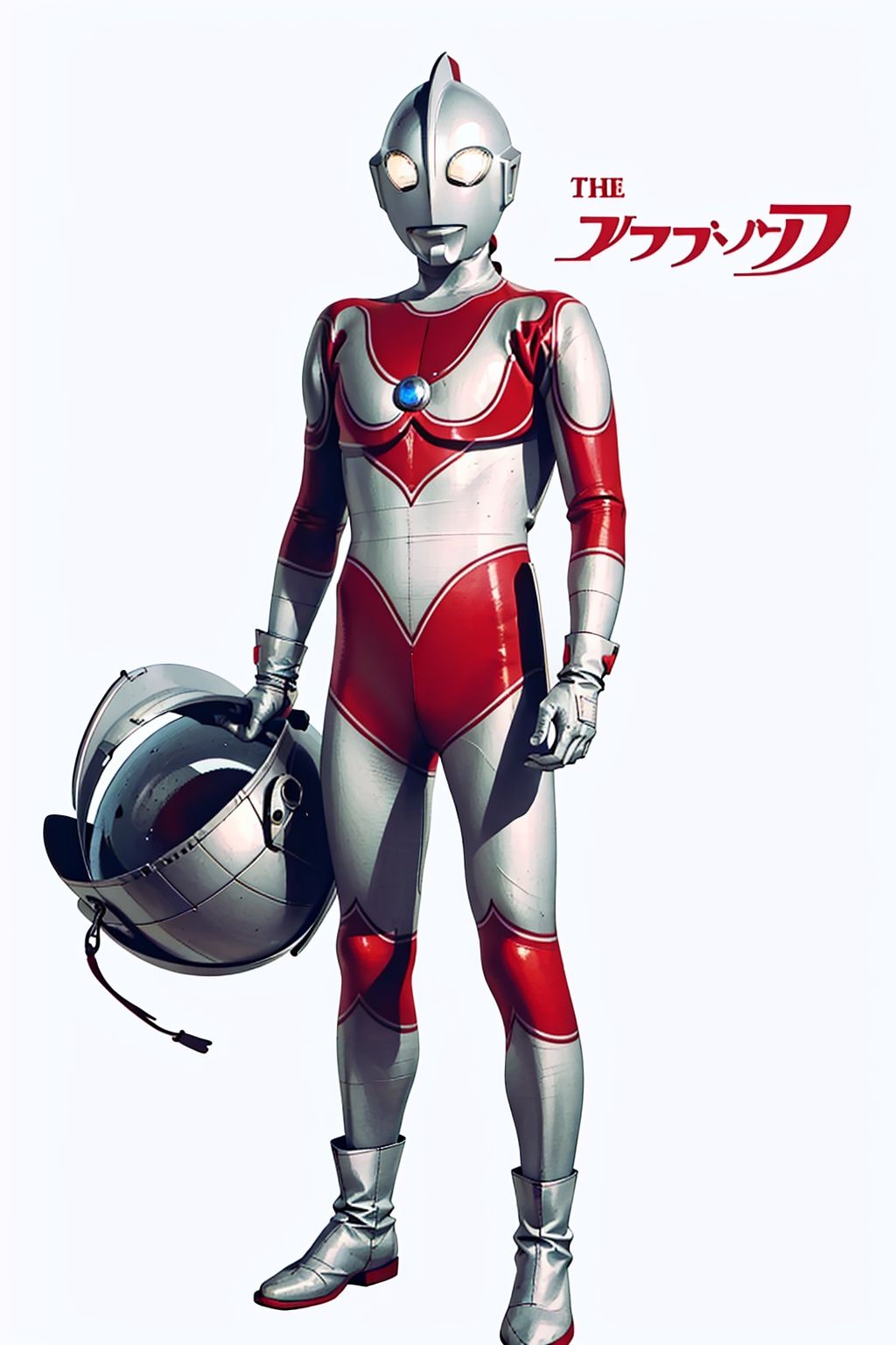  (masterpiece:1.3), (the best quality:1.2), (super fine illustrations:1.2), (Masterpiece), high quality, high detail,((white background:1.2)), looking at viewer, (SOLO:1.4),outline,,simple background,white bodysuit,white gloves,legwear,gloves,boots,logo,cover,mask,plugsuit,gem,bodysuit,red pattern on body,white tight-fitting,white footwear,helmet,leather suit,ultraman,latex