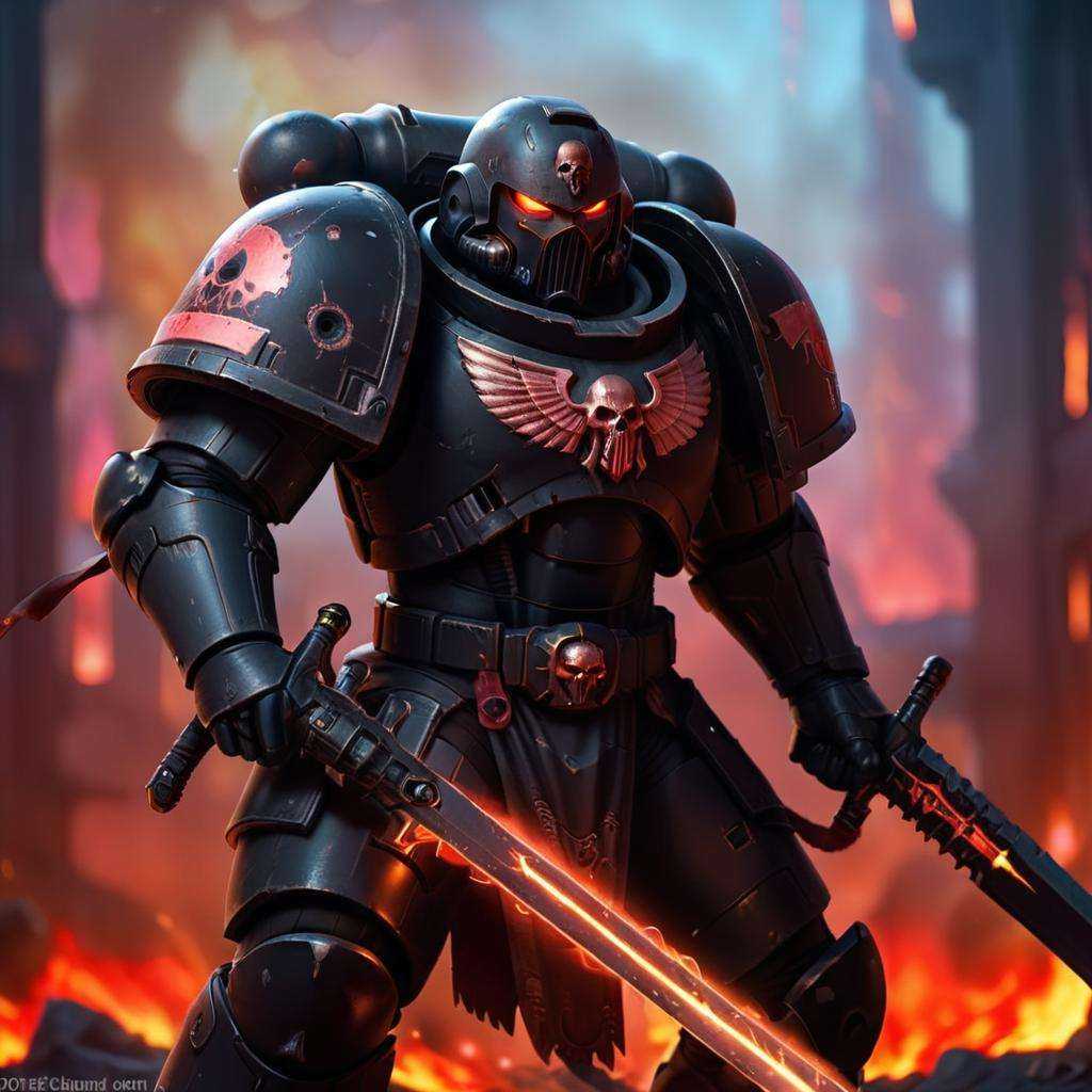 high quality,  cyberpunk style,  space marine on Tensor.Art