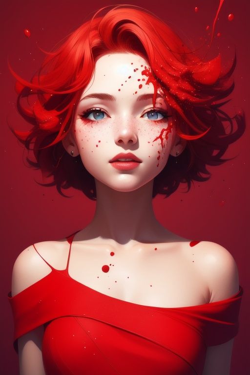 a girl,  illustration,  cover art on Tensor.Art