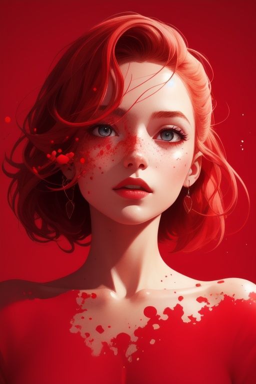 a girl,  illustration,  cover art on Tensor.Art