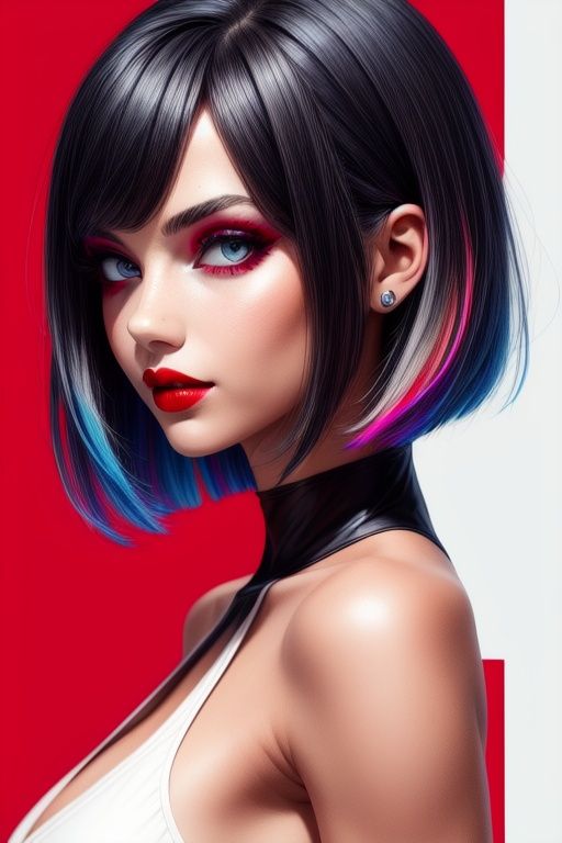 1girl,  solo,  upper body on Tensor.Art
