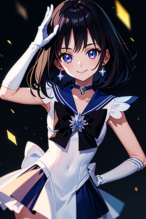 solo,  1girl,  sailor saturn on Tensor.Art