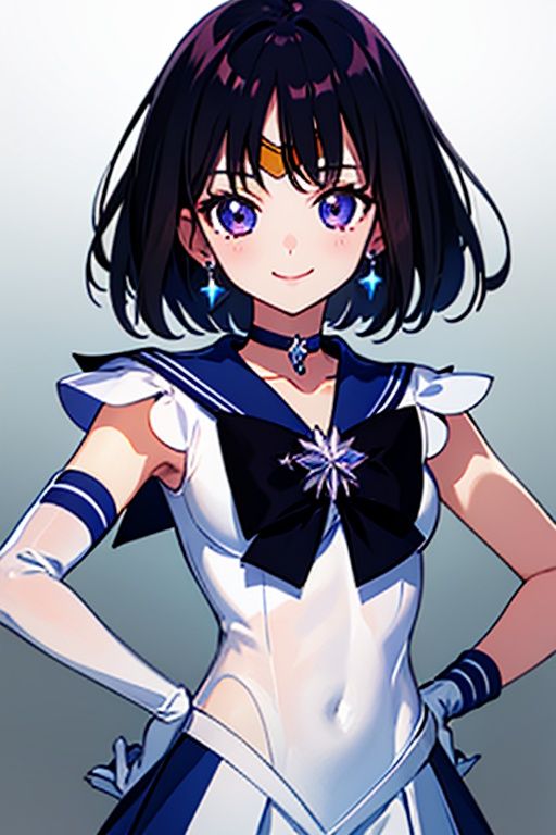 solo,  1girl,  sailor saturn on Tensor.Art