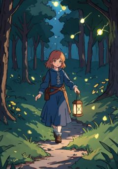 masterpiece, best quality, high quality, extremely detailed CG unity 8k wallpaper, An enchanting and dreamy scene of a fantasy forest, (with towering trees), glowing mushrooms, and hidden fairy glens, creating a sense of mystique and enchantment, BREAK, (1 cute girl, solo, chasing fireflies:1.5, full body), artstation, digital illustration, intricate, trending, pastel colors, oil paiting, award winning photography, Bokeh, Depth of Field, HDR, bloom, Chromatic Aberration , Photorealistic, extremely detailed, trending on artstation, trending on CGsociety, Intricate, High Detail, dramatic, (watercolor)