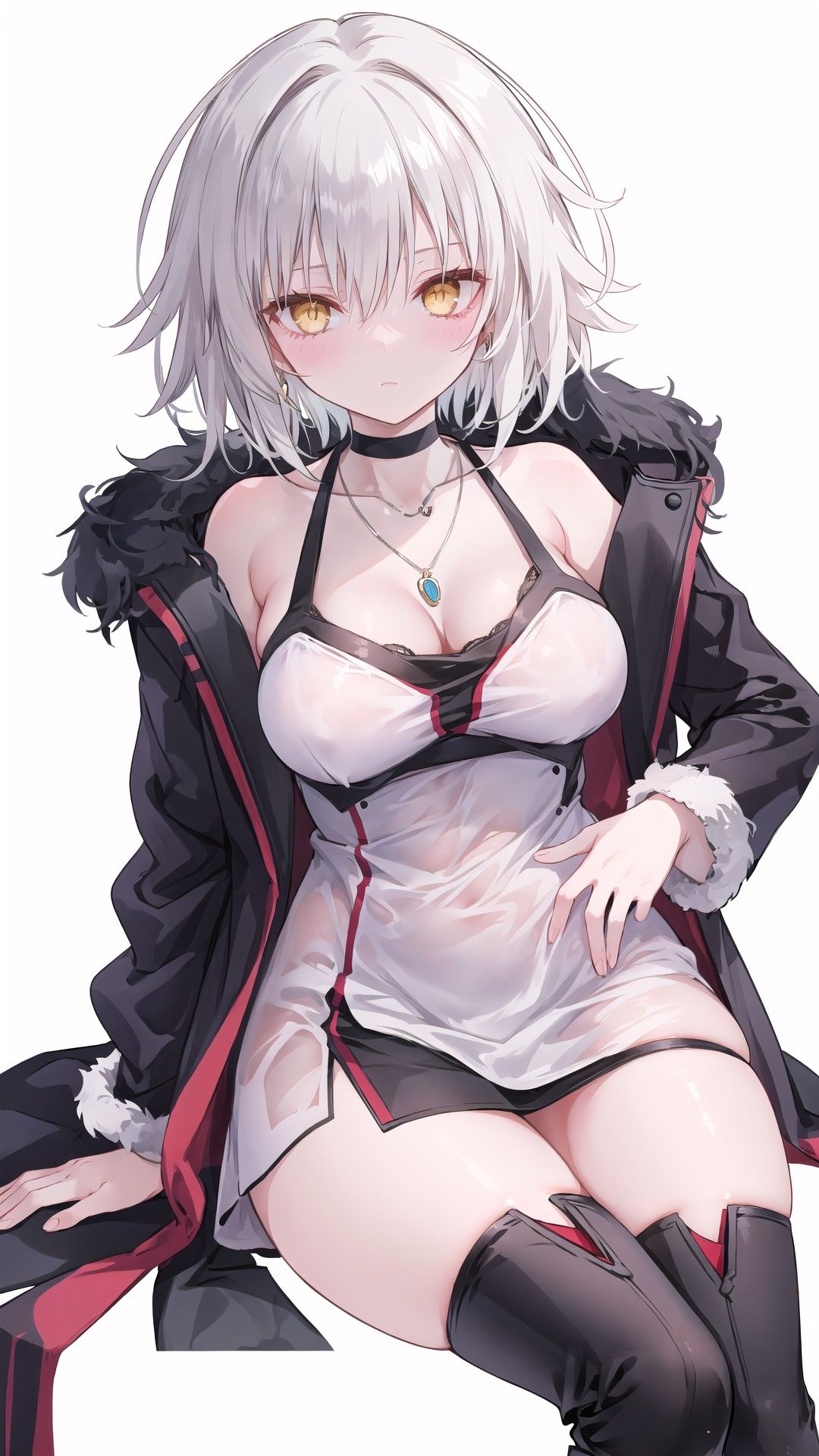 1girl,  solo,  jeanne d'arc alter (fate) on Tensor.Art