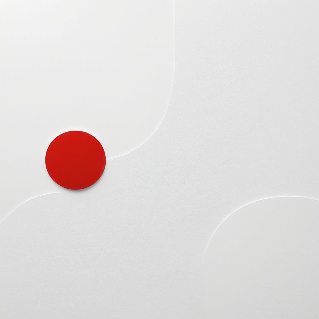 white,  minimalist piece of art,  red spot on Tensor.Art