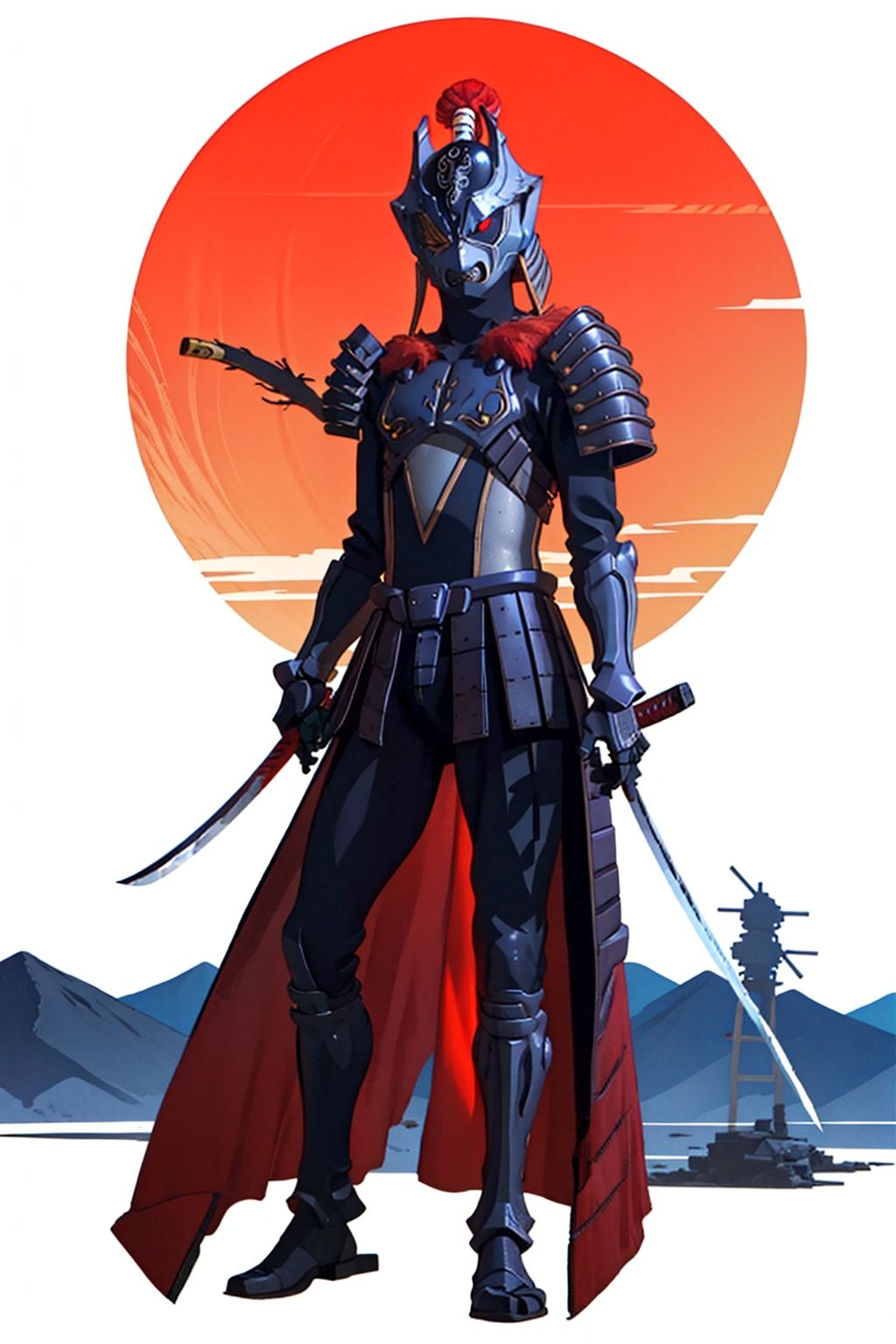 (masterpiece:1.3), (the best quality:1.2), (super fine illustrations:1.2), (Masterpiece), high quality, high detail,((white background:1.2)), looking at viewer, (SOLO:1.4),outline,,simple background,kusazuri,samurai, sheath, katana, japanese armor,mecha, pauldrons,horns,gloves,armor,spikes,weapon,full armor,helmet,mask,cover,gauntlets,shoulder armor,breastplate