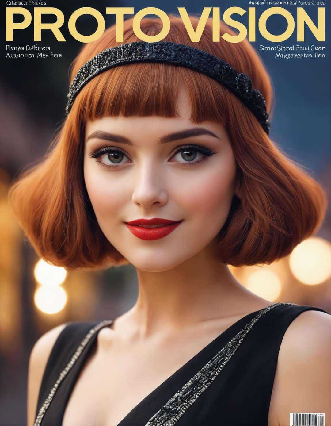 lifestyle magazine,  1923 flapper,  glamour shot on Tensor.Art