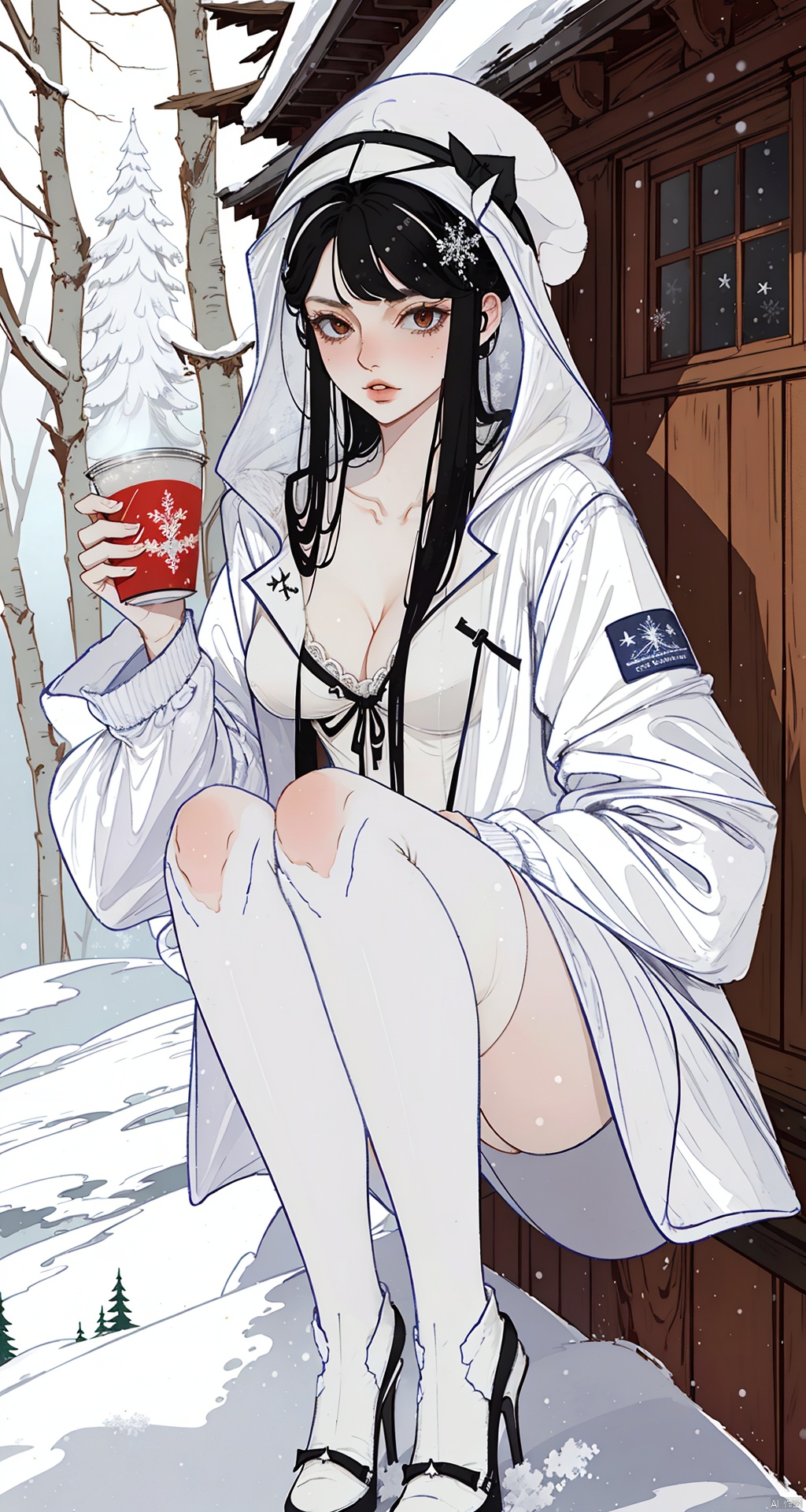Full-body,  ,  black hair on Tensor.Art