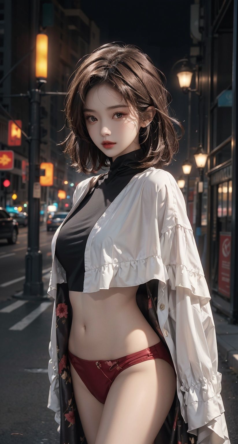 Urban Noir: 1 lady,  Elegant traits,  Striking and alluring on Tensor.Art