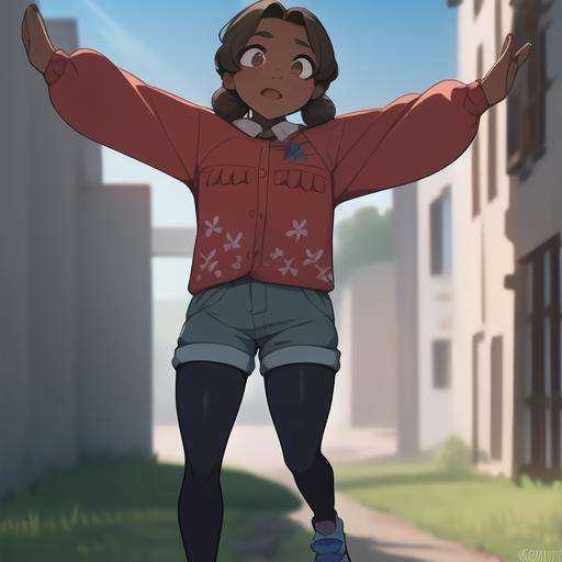 cassie,  full body,  outdoors on Tensor.Art
