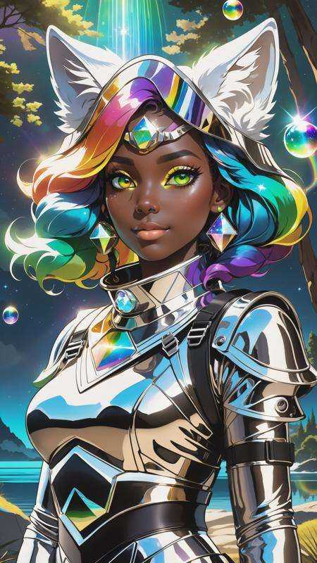 (1girl, thin ***** girl:1.2), (dark glass skin, diamond body, multi colored eyes:1.3), dark brown eyes, chestnut hair, mutton chops, (post apocalypse:0.8), portrait, solo, half shot, looking down, detailed background, detailed face, ChronomancyAI, (chronomancy theme:1.1), bubble-wizard, orange sorcerer robes, surrounded by light green bubbles, rainbow, floating orbs, large bubbles, floating sparkling particles, transclucent, glowing bubbles, swirling bubbles, graceful, bubbles in background, intricate patterns, starry sky, magical atmosphere, space, Egypt futuristic, (by Enki Bilal , methurlant), surreal, (hyper realistic:1), ((upper body selfie, happy)), masterpiece, best quality, ultra-detailed, solo, outdoors, (night), mountains, nature, (stars, moon) cheerful, happy, backpack, sleeping bag, camping stove, water bottle, mountain boots, gloves, sweater, hat, flashlight, forest, rocks, river, wood, smoke, shadows, contrast, clear sky, analog style, (warm hue, warm tone), methurlant Dean Cornwell A portrait of a female cyborg , organic armor, silver, (intricate, atmospheric, surreal, gritty, cinematic, stylized, contrast, comic, eerie, stylized, dystopian), (high contrast:1.1), (Reflected light:1.2), ultra detailed, (dark skin:1.3), (surrealism:1.1), (disturbing:1.1), (cottagecore), (geometric:1.2), (futurism:1.2), impressionist, (detailed), (majestic:1.2), (breathtaking), (suggestive:1.3), (depressing:1.1), (cute:1.4), (enticing:1.4), (irresistible:1.4), disturbing, (fascinating:1.2), (magnetic:1.2), (color palette:crimson:1.1) (color palette:cerulean:0.8), furry girl, anime furry women, ((best quality)), ((masterpiece)), ((realistic)), (detailed), portrait, close up, young female, RAW photo, uhd, dslr, rainbow hair, high quality, realistic, photo realistic, dreamlikeart, lens flare, upper body, looking at viewer, animal focus, furry, wolf fursuit, 1girl, cute, kawaii, lovely, fur, fur head, wolf head, narrow waist, wolf ears, chocker with rope, blush, paw, paw shoes, rainbow clothes, stunning gradient colors, no watermark signature, detailed background, woods, small lake with island, insanely detailed, ((masterpiece)), absurdres, HDR