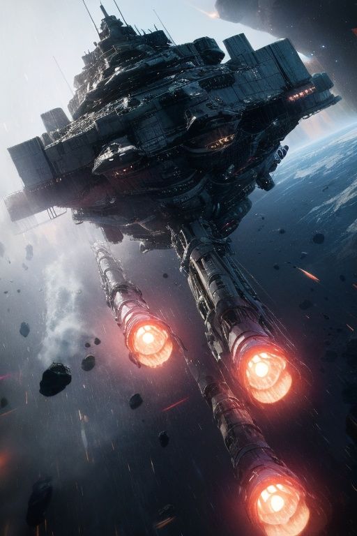 absurdres,absurdres,realistic,full_shot,<lora:Interstellar battleship:1>,Interstellar battleship,