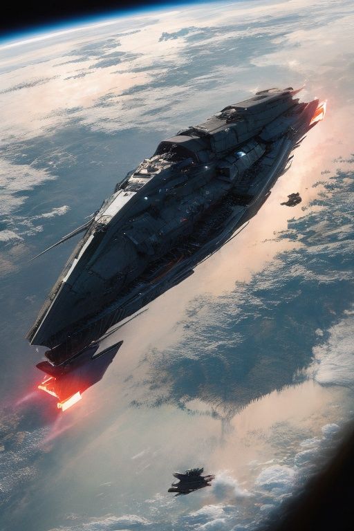 absurdres,absurdres,realistic,full_shot,<lora:Interstellar battleship:1>,Interstellar battleship,