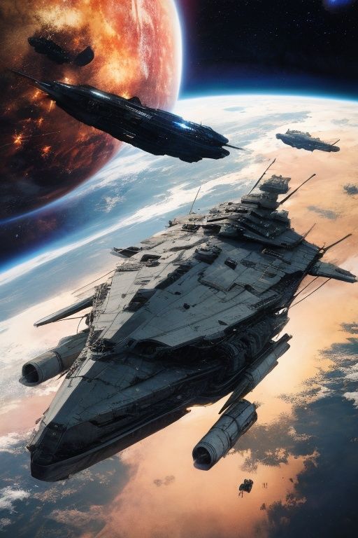 absurdres,absurdres,realistic,full_shot,<lora:Interstellar battleship:1>,Interstellar battleship,
