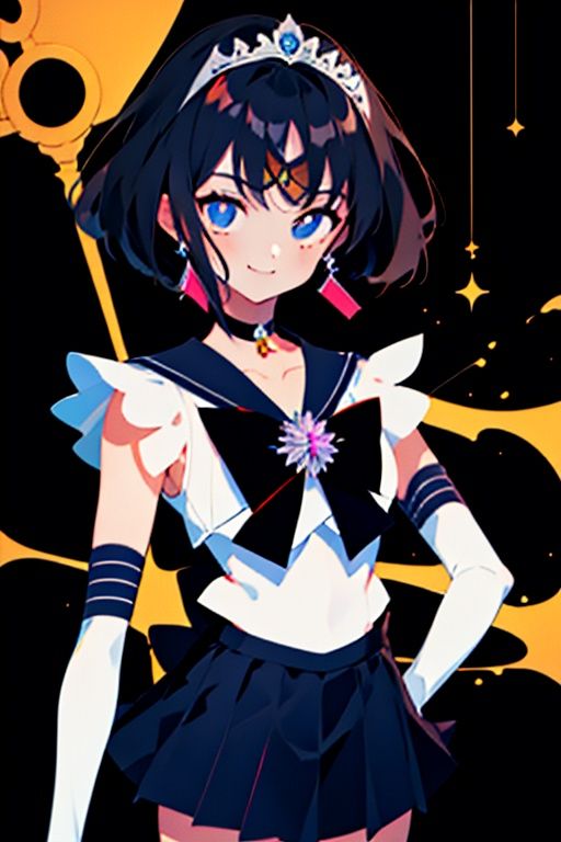 solo,  1girl,  sailor saturn on Tensor.Art