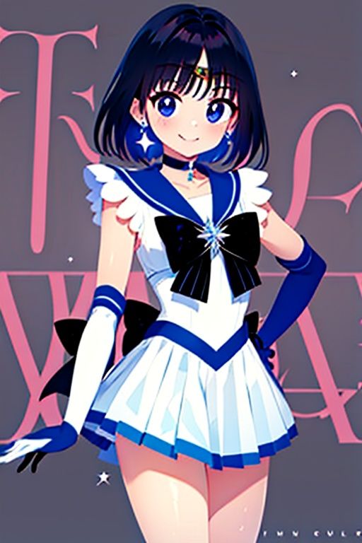 solo,  1girl,  sailor saturn on Tensor.Art