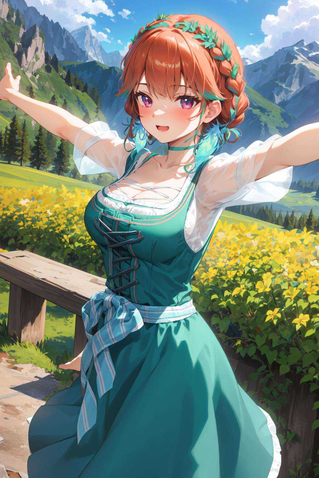nature,  alps,  1girl on Tensor.Art