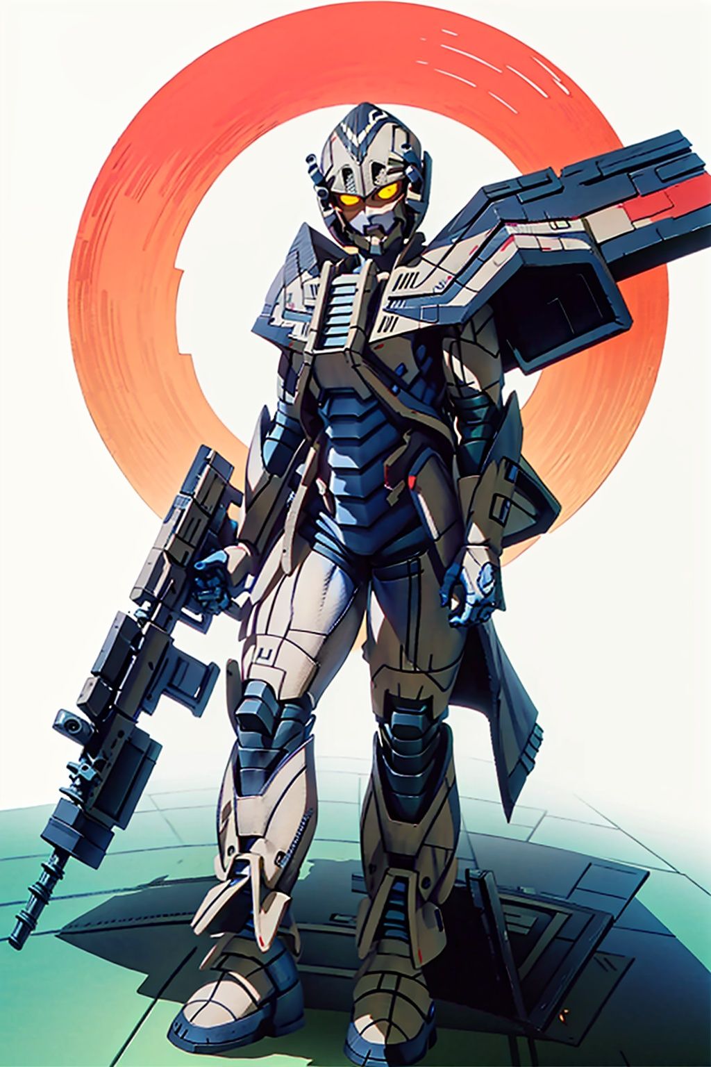  (masterpiece:1.3), (the best quality:1.2), (super fine illustrations:1.2), (Masterpiece), high quality, high detail,((white background:1.2)), looking at viewer, (SOLO:1.4),outline,,simple background,mecha,robot,breastplate,armor,shoulder armor,gauntlets,cover,mask,helmet