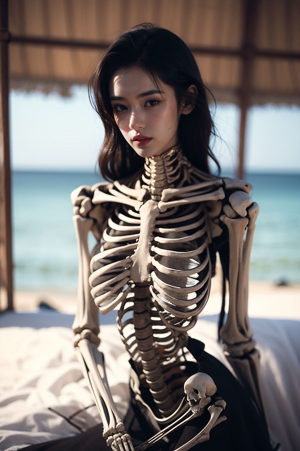 1girl,skeletal,<lora:baigu_20231019014950:0.8>,baigu,