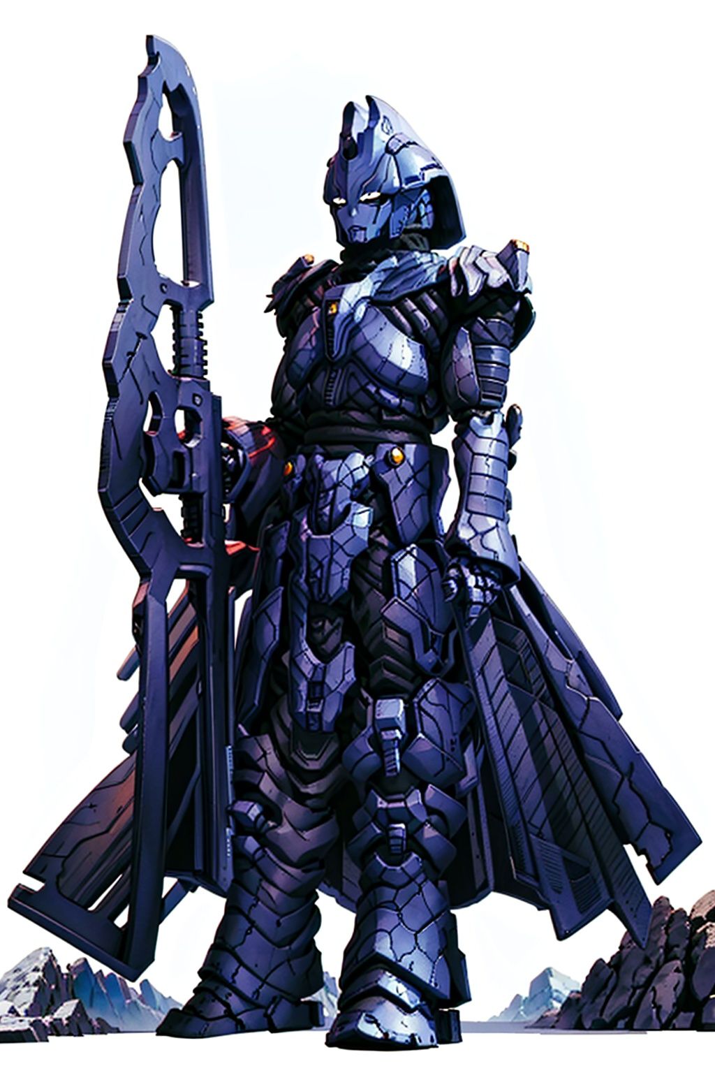  (masterpiece:1.3), (the best quality:1.2), (super fine illustrations:1.2), (Masterpiece), high quality, high detail,((white background:1.2)), looking at viewer, (SOLO:1.4),outline,,simple background,mecha,robot,breastplate,armor,shoulder armor,gauntlets,cover,mask,helmet