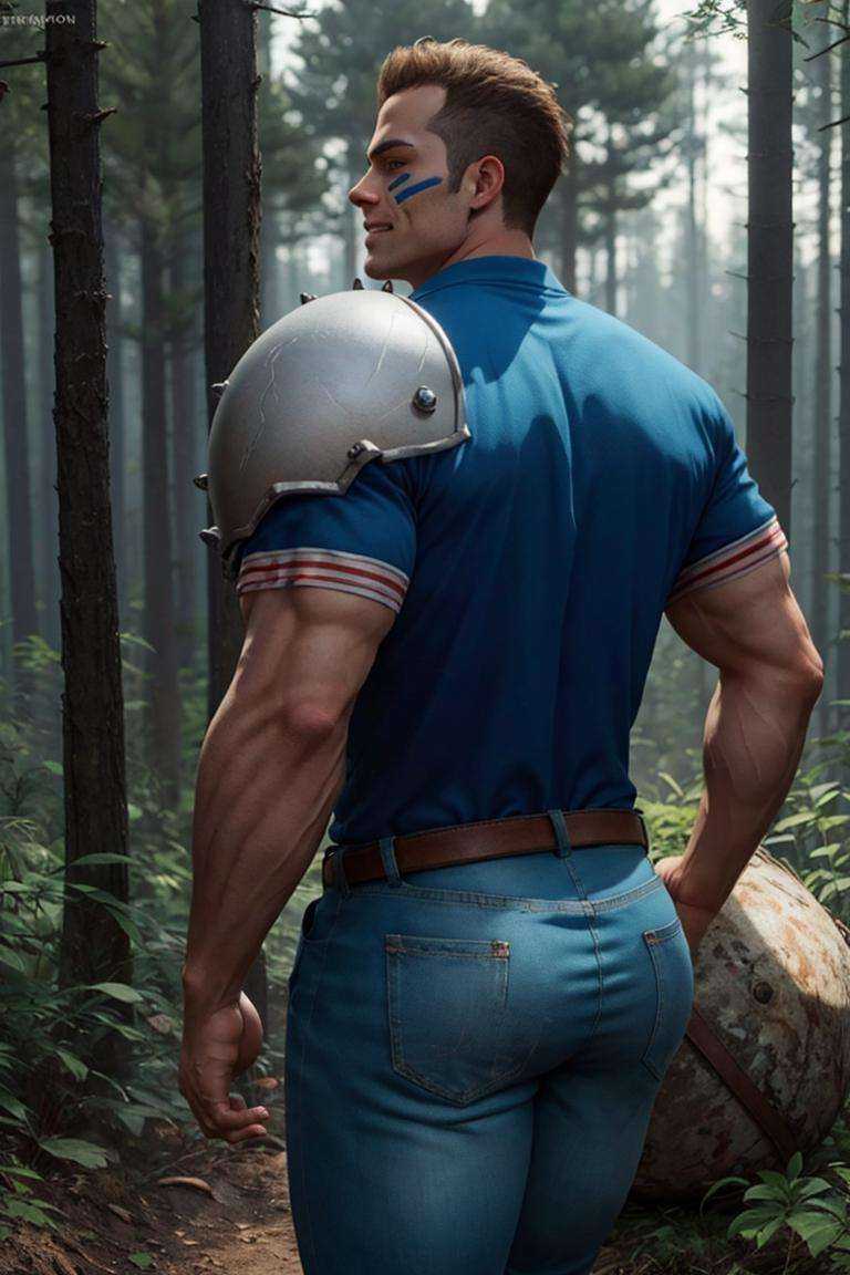 BrianBattler,  1guy,  muscular on Tensor.Art
