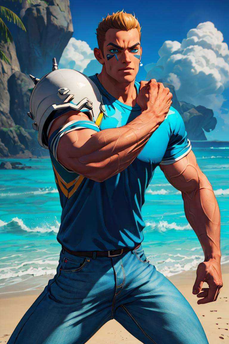 BrianBattler,  1guy,  muscular on Tensor.Art