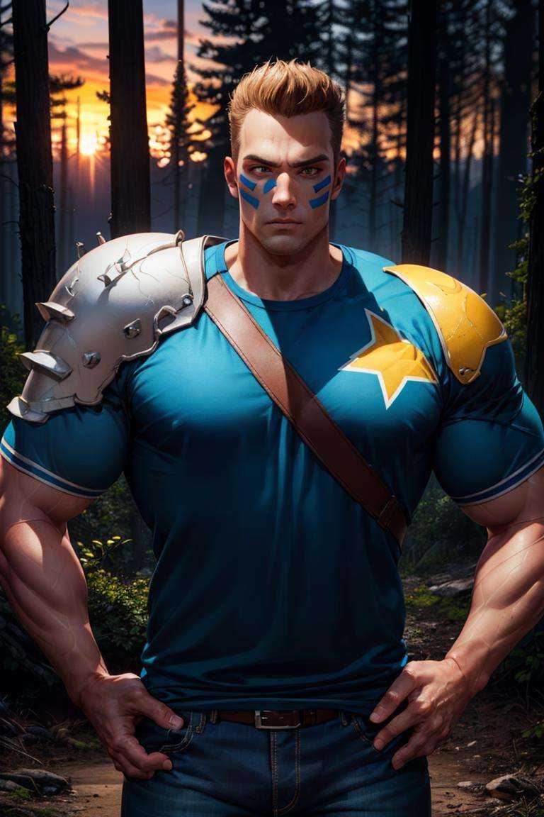 BrianBattler,  1guy,  muscular on Tensor.Art