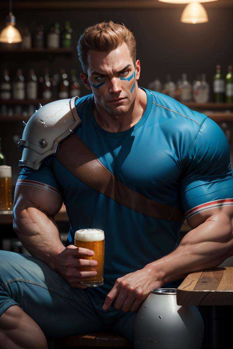 BrianBattler,  1guy,  muscular on Tensor.Art